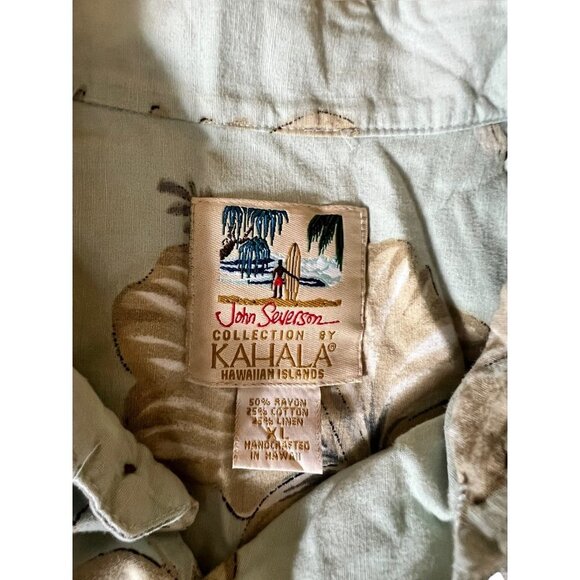 John Severson Kahala Hawaiian Island Men's Buttoned Down Shirt - Picture 3 of 5